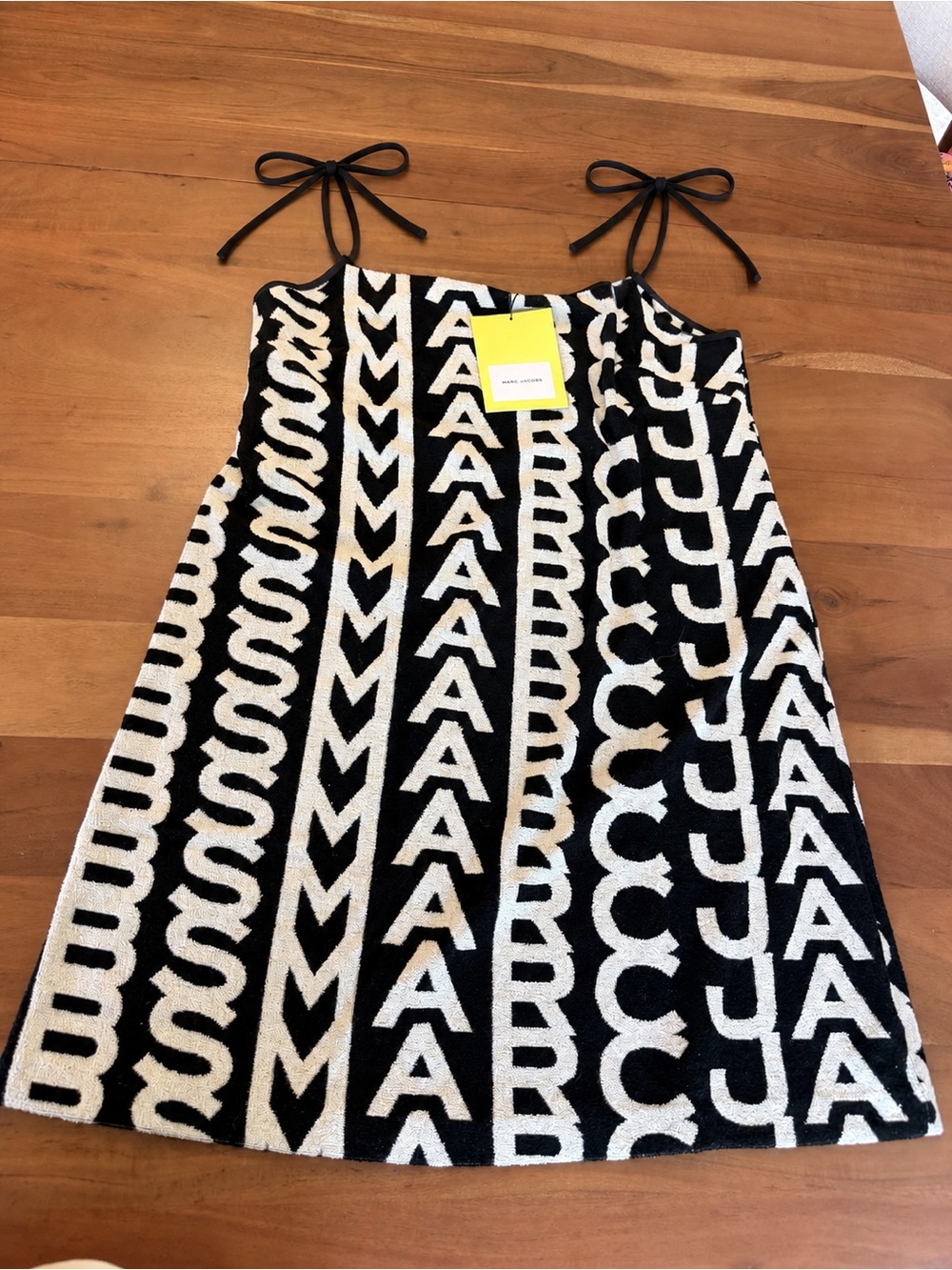 🌴 NWT Marc Jacobs Monogram Terry Apron Dress L | MSRP $225